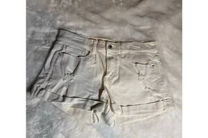 Sneak Peek Distressed Denim Boyfriend Shorts